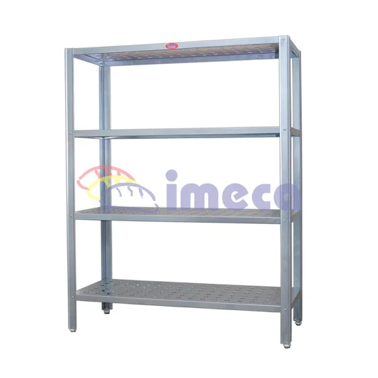 Dispositivo para cmara fria 1,40x0,50x1,80 Inox 304 com 04 planos perfurada