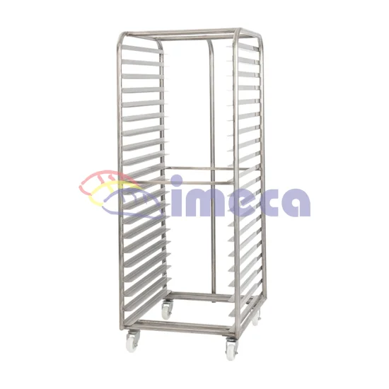 Estante aberta 58x70 Inox 304 para 20 assadeiras vazia