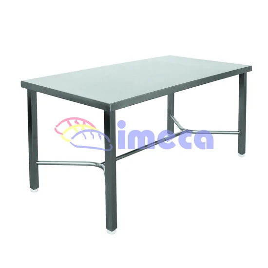 Mesa 1,85x0,85 Inox travamento Y canto quadrado ps 5x5