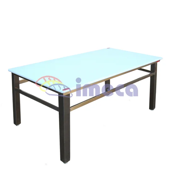 Mesa 2,00x1,00 Inox placa de 20mm ps 8x8 travamento superior