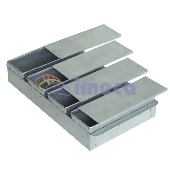 Conjunto de po de forma 04 formas 30x10x10 aluminizada dob encaixe 58x70 c/ tampa