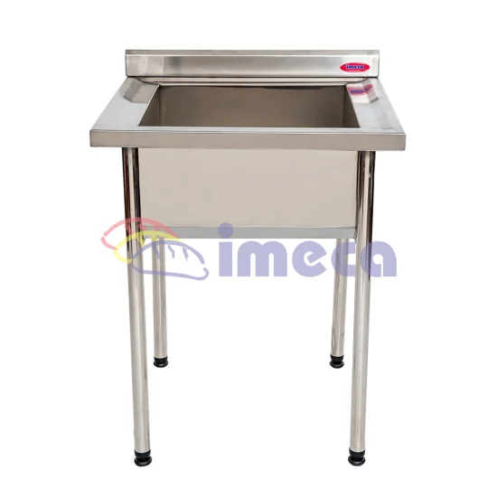 Tanque 0,60x0,50x0,90 Inox 01 cuba 0,52x0,43,025