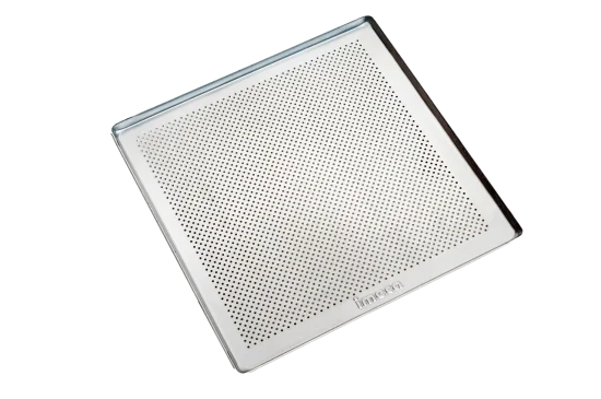 Assadeira 35x35x1 alumnio perfurada