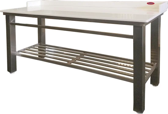 Mesa 1,90x0,70x1,00 Inox 304 com placa Poliestireno
