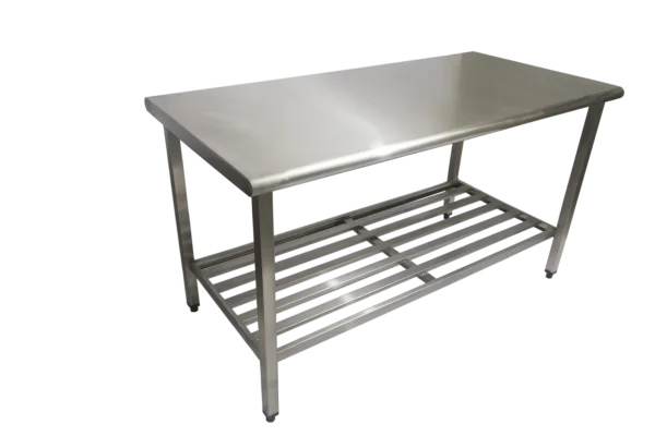 Mesa 1,50x0,70 Inox 430 Com Grade Inferior Fixa