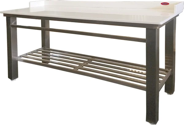Mesa 1,90x0,70x1,00 Inox 304 com placa Poliestireno