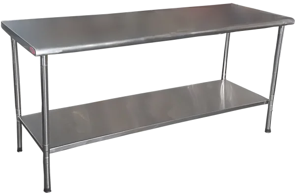 Mesa Multiuso 1,90x0,70x0,90 com prateleira inferior lisa Desmontada